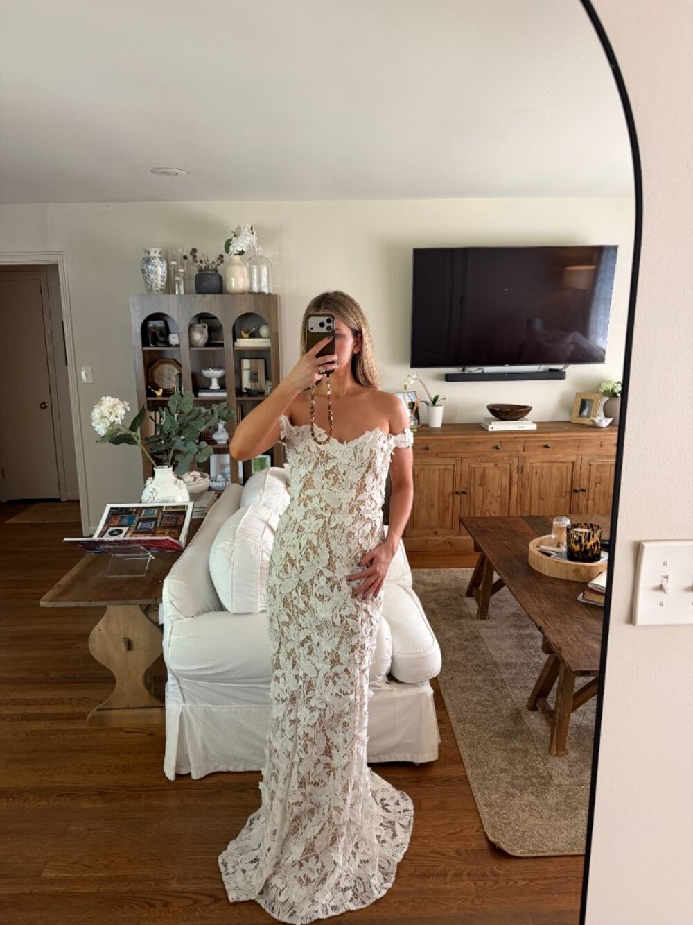 Marchesa Notte "Organic Lace Gown"